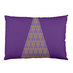 Pyramid Triangle  Purple Pillow Case