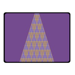 Pyramid Triangle  Purple Fleece Blanket (small) by Mariart