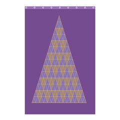 Pyramid Triangle  Purple Shower Curtain 48  X 72  (small)  by Mariart