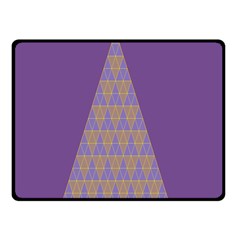 Pyramid Triangle  Purple Double Sided Fleece Blanket (small)  by Mariart