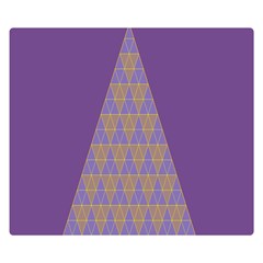 Pyramid Triangle  Purple Double Sided Flano Blanket (small)  by Mariart