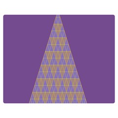 Pyramid Triangle  Purple Double Sided Flano Blanket (medium)  by Mariart