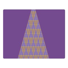 Pyramid Triangle  Purple Double Sided Flano Blanket (large)  by Mariart