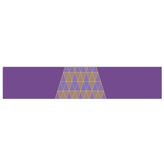 Pyramid Triangle  Purple Flano Scarf (small) by Mariart