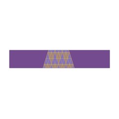 Pyramid Triangle  Purple Flano Scarf (mini) by Mariart