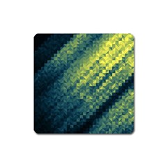 Polygon Dark Triangle Green Blacj Yellow Square Magnet