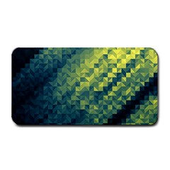 Polygon Dark Triangle Green Blacj Yellow Medium Bar Mats by Mariart