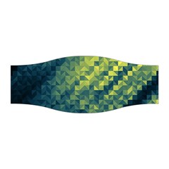 Polygon Dark Triangle Green Blacj Yellow Stretchable Headband by Mariart