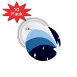 Star Gender Flags 1.75  Buttons (10 pack) Front