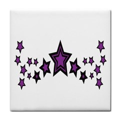 Star Purple Space Tile Coasters