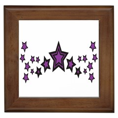 Star Purple Space Framed Tiles