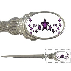 Star Purple Space Letter Openers by Mariart