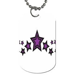 Star Purple Space Dog Tag (one Side) by Mariart