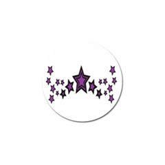 Star Purple Space Golf Ball Marker (4 Pack) by Mariart