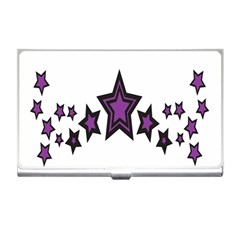 Star Purple Space Business Card Holders by Mariart