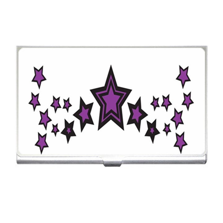 Star Purple Space Business Card Holders