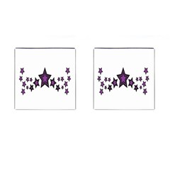 Star Purple Space Cufflinks (square) by Mariart