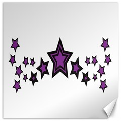 Star Purple Space Canvas 12  X 12   by Mariart