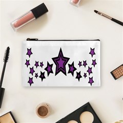 Star Purple Space Cosmetic Bag (small)  by Mariart