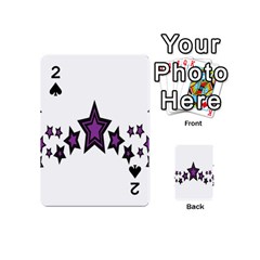 Star Purple Space Playing Cards 54 (mini)  by Mariart