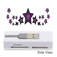 Star Purple Space Memory Card Reader (stick)  by Mariart