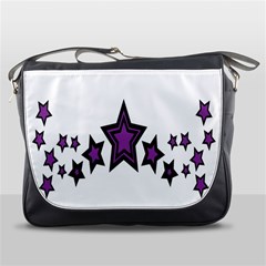 Star Purple Space Messenger Bags by Mariart