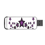 Star Purple Space Portable USB Flash (Two Sides) Front