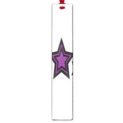 Star Purple Space Large Book Marks by Mariart