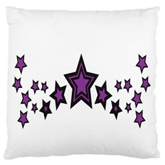 Star Purple Space Standard Flano Cushion Case (two Sides) by Mariart