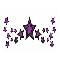 Star Purple Space Double Sided Flano Blanket (large)  by Mariart