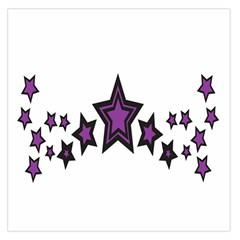 Star Purple Space Large Satin Scarf (square) by Mariart