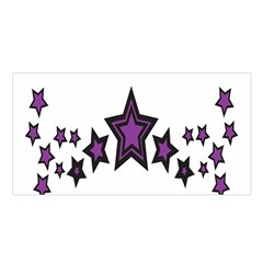 Star Purple Space Satin Shawl by Mariart