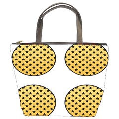 Star Circle Orange Round Polka Bucket Bags by Mariart