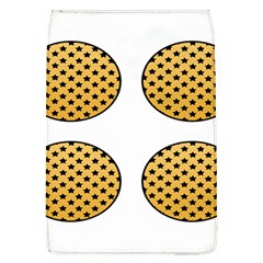 Star Circle Orange Round Polka Flap Covers (l) 