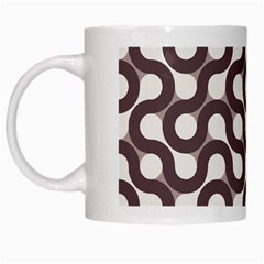 Seamless Geometric Circle White Mugs