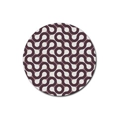 Seamless Geometric Circle Rubber Round Coaster (4 Pack)  by Mariart