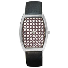 Seamless Geometric Circle Barrel Style Metal Watch