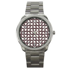 Seamless Geometric Circle Sport Metal Watch by Mariart