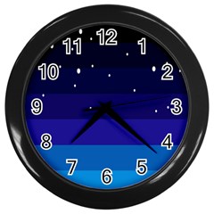 Stra Polkadot Polka Gender Flags Wall Clocks (black) by Mariart