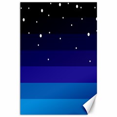 Stra Polkadot Polka Gender Flags Canvas 12  X 18  