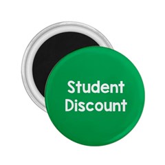 Student Discound Sale Green 2 25  Magnets by Mariart