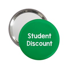 Student Discound Sale Green 2 25  Handbag Mirrors by Mariart