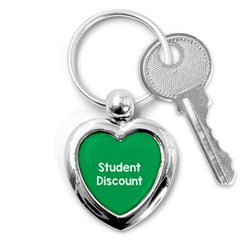 Student Discound Sale Green Key Chains (heart) 