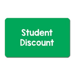 Student Discound Sale Green Magnet (rectangular)