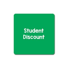 Student Discound Sale Green Square Magnet