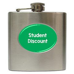 Student Discound Sale Green Hip Flask (6 Oz)