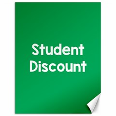 Student Discound Sale Green Canvas 12  X 16   by Mariart