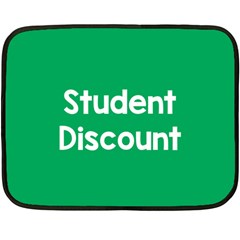 Student Discound Sale Green Fleece Blanket (mini) by Mariart