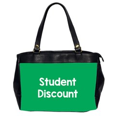 Student Discound Sale Green Office Handbags (2 Sides) 