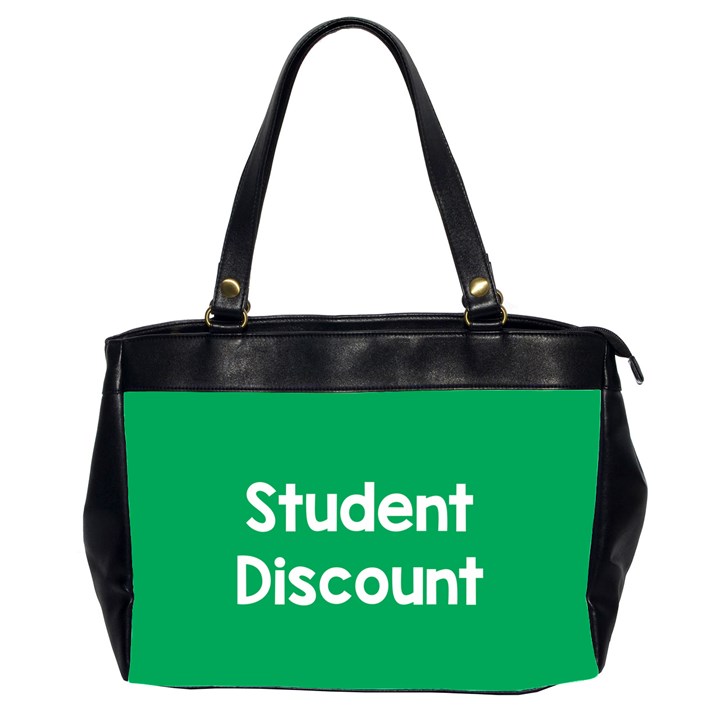 Student Discound Sale Green Office Handbags (2 Sides) 